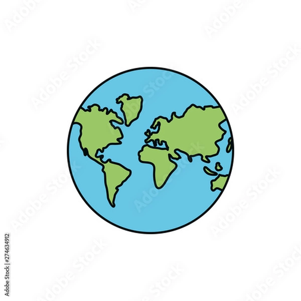 Fototapeta Isolated planet design vector ilustration