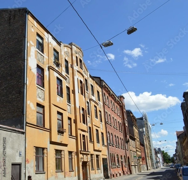 Fototapeta Old building in Riga Latvia.