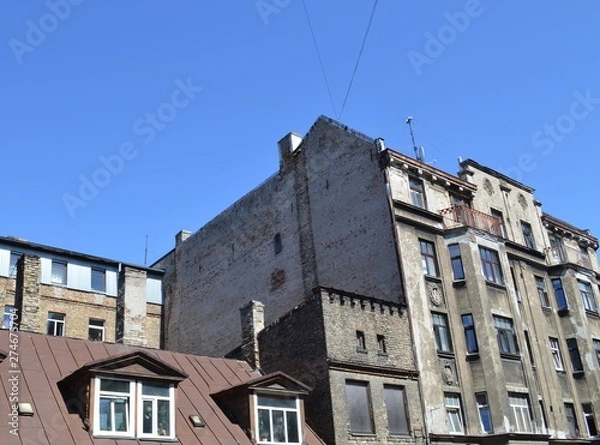 Fototapeta Old building in Riga Latvia.
