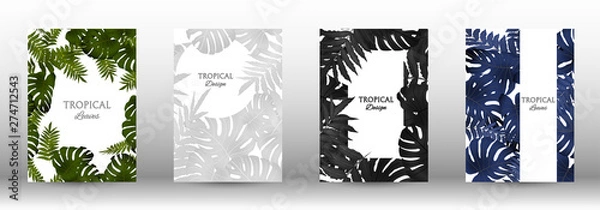 Fototapeta A set of tropic