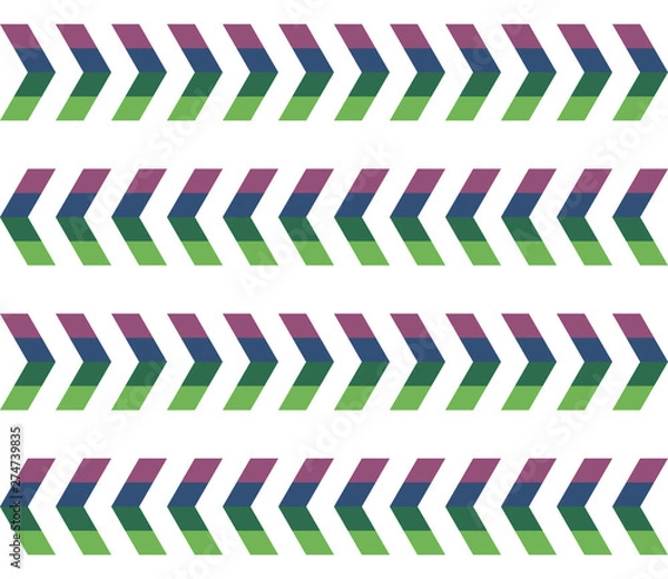 Fototapeta Arrow seamless pattern. Geometric seamless pattern. Endless background of geometric shapes. 