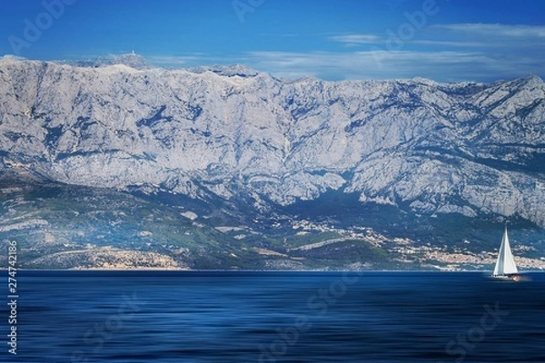 Obraz view of mountains