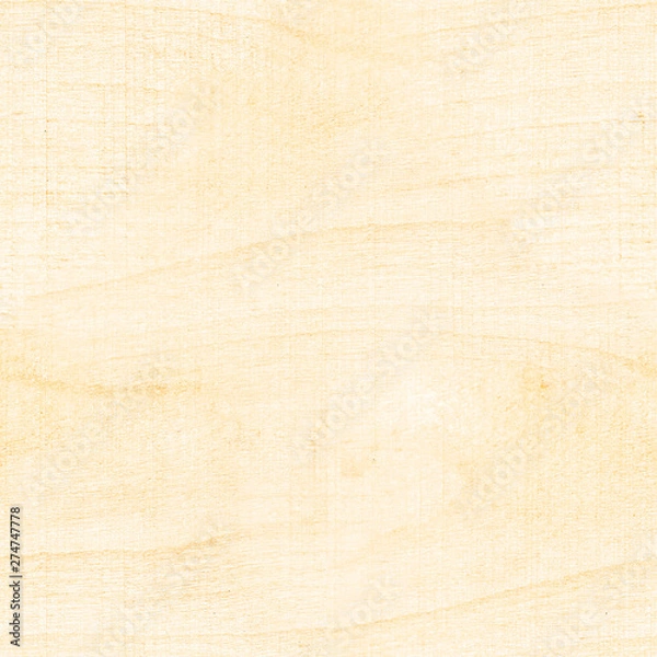 Fototapeta Seamless texture natural light wood light color. Solid seamless wood texture, birch board. Square tree background close up.