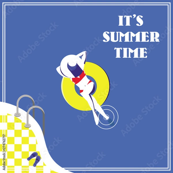 Obraz Summer time in pool