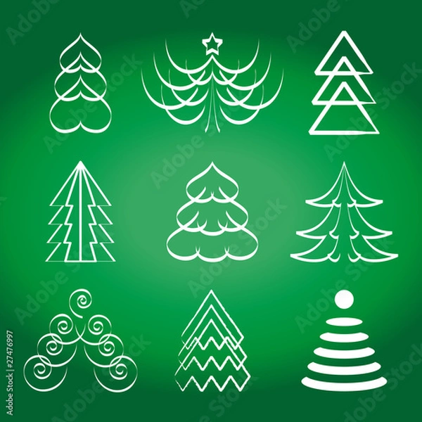 Obraz weihnachtsbäume 2