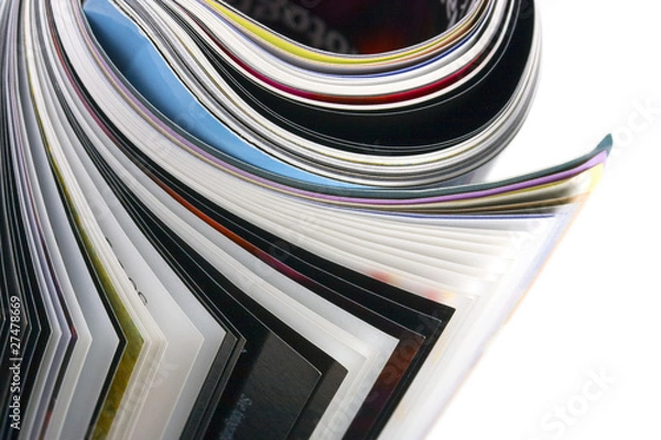 Obraz closeup roll of magazin
