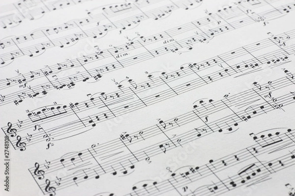 Fototapeta sheet music