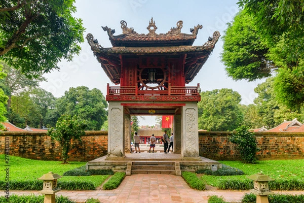 Fototapeta The Khue Van pavilion of the Temple of Literature. Hanoi