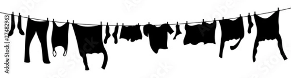 Fototapeta washing line