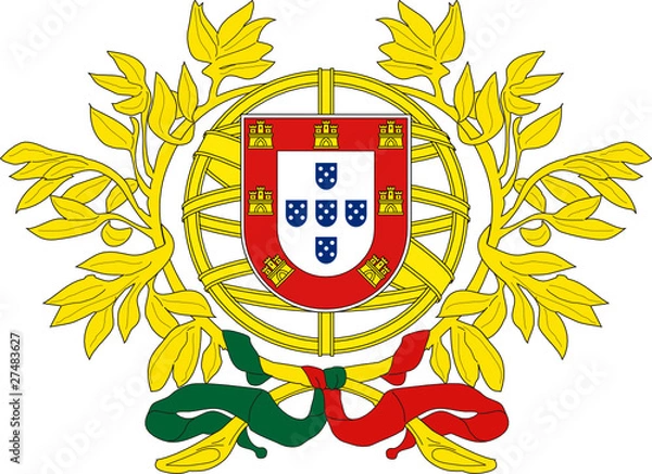 Obraz coat of arms of Portugal