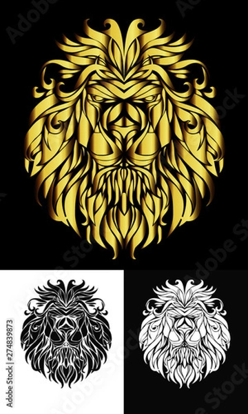 Fototapeta Lion Vector drowsing 