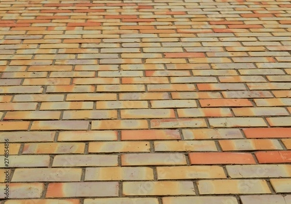 Obraz old red brick wall background