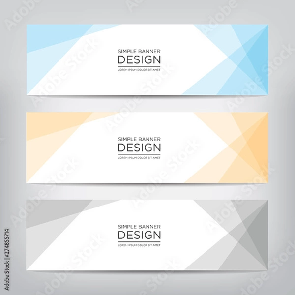 Fototapeta simple banner design, vector illustration