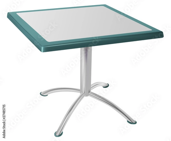 Obraz metal table