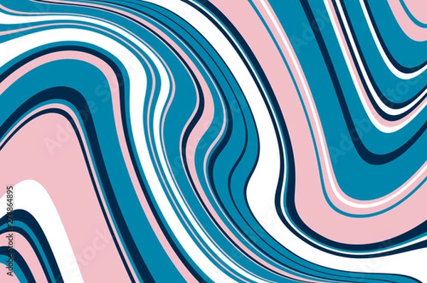 Fototapeta Abstract pattern. Texture with wavy, curves lines.