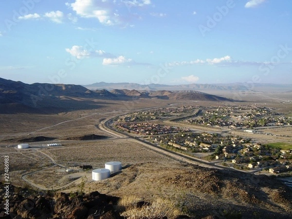 Obraz Fort Irwin Army Base - with mountain background