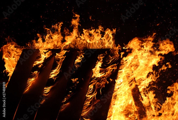 Obraz Loderndes Feuer