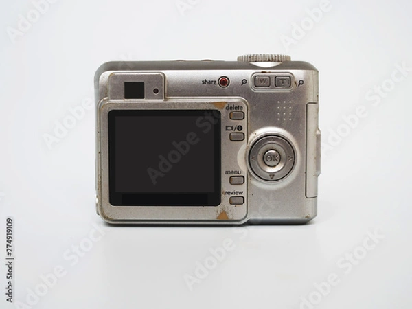 Obraz old camera isolated on white background