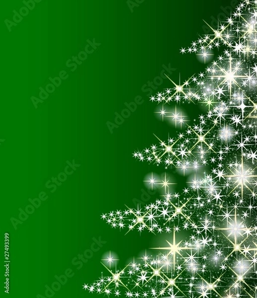 Obraz funkelnder weihnachtsbaum