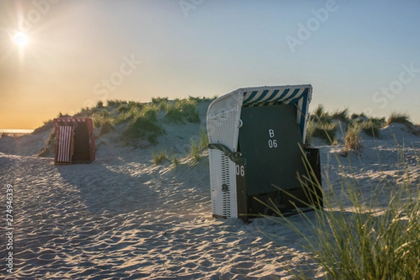 Obraz Strandkorb Borkum 1