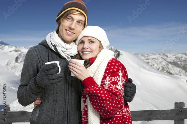 Obraz couple in the mountains