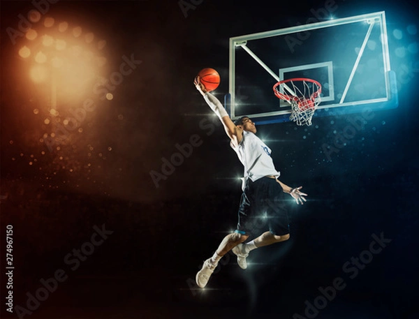 Obraz Mężczyzna koszykarz