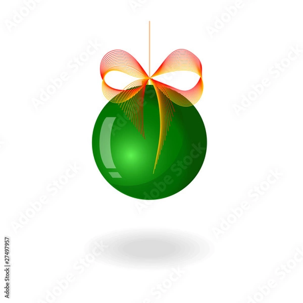 Obraz новогодний шар