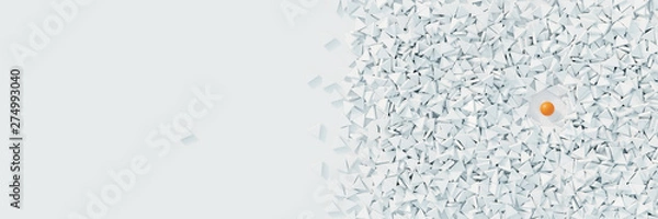 Obraz Feeling different; quality, human value and teamwork concepts. Original 3d rendering.