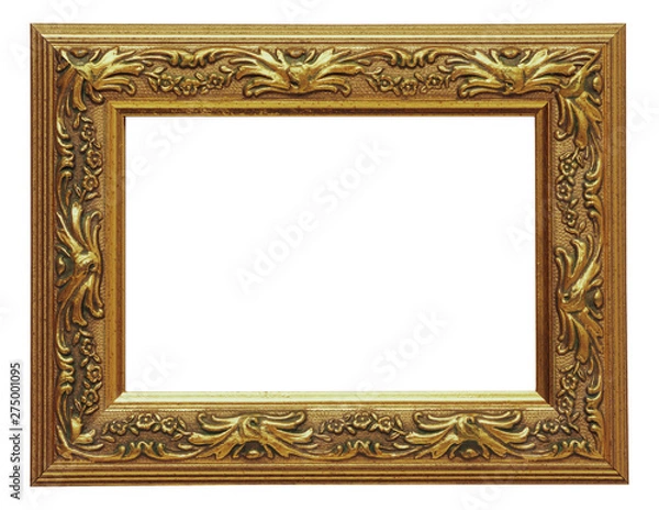 Fototapeta 金縁　飾りのある額縁　白抜き