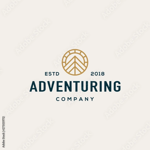 Obraz Arrowhead logo design concept. Universal arrow logo.