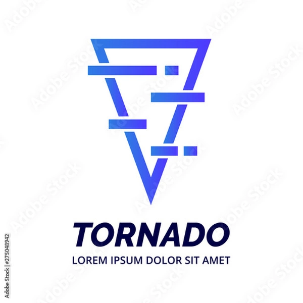Obraz Tornado logo design template