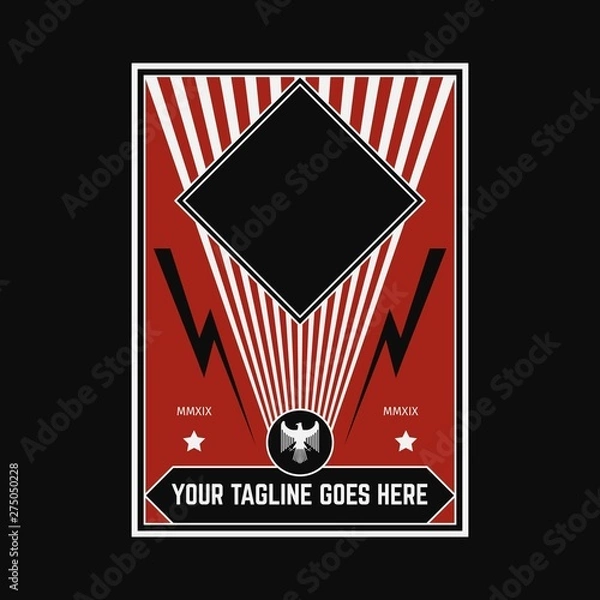 Obraz PROPAGANDA POSTER BACKGROUND