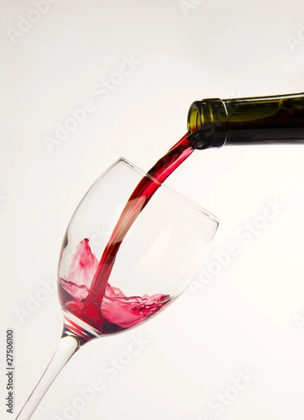 Obraz Pouring red wine