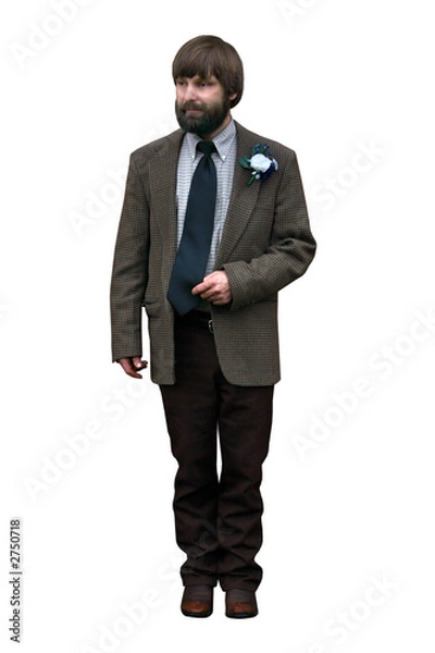 Fototapeta isolated groom