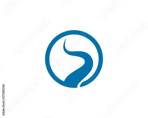 Obraz River Logo Template vector icon illustration design 