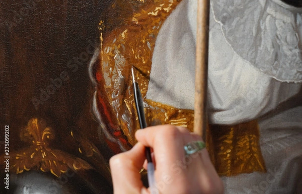 Fototapeta restauration de tableau