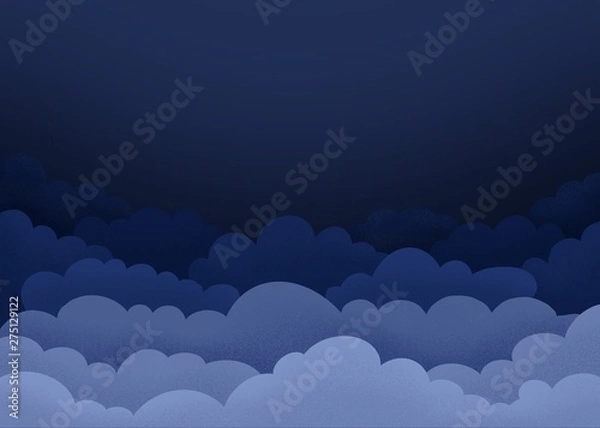 Obraz Background clouds at night sky.