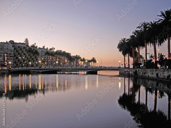 Obraz sunset over the river