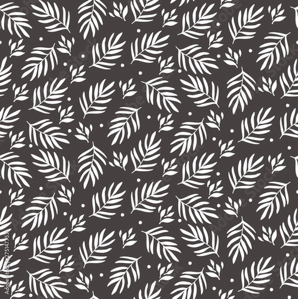 Fototapeta Floral seamless vector pattern