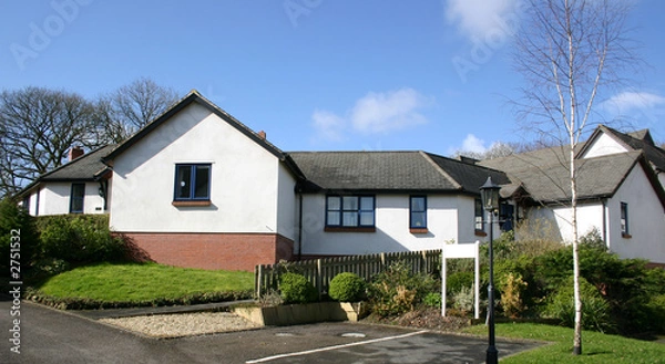 Obraz white washed houses