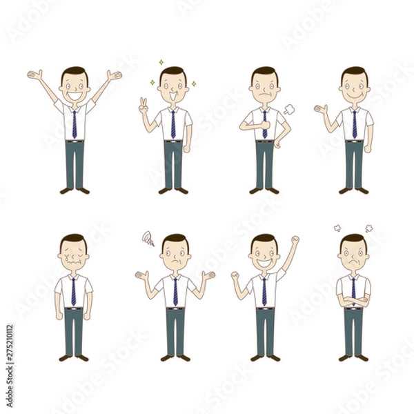 Fototapeta 人のイラスト