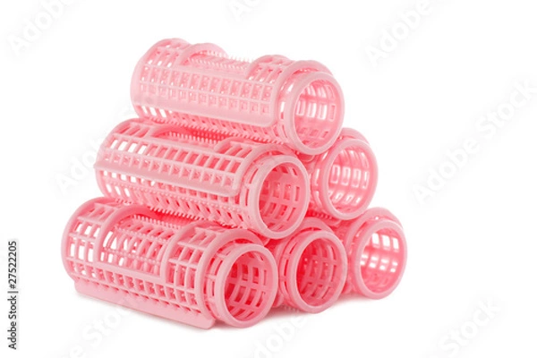 Obraz Pink hair rollers