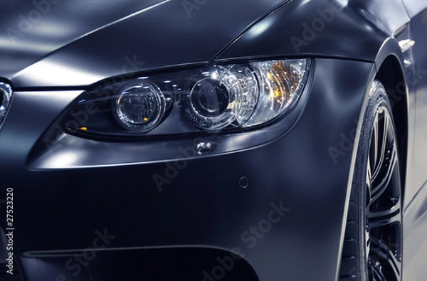 Obraz Headlight of a sports car