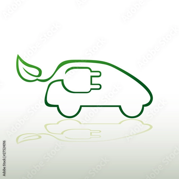 Obraz logo samochodu elektrycznego