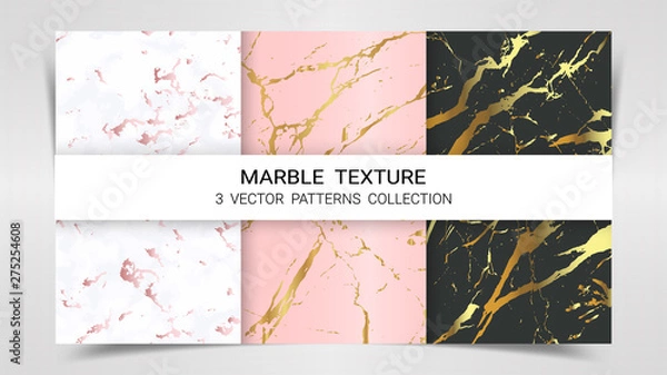 Fototapeta Backgrounds and Textures of Marble Premium Set Patterns Collection Template, Suitable for Luxury Products Brands such as Various Greeting Cards or Architectural and Decorative.