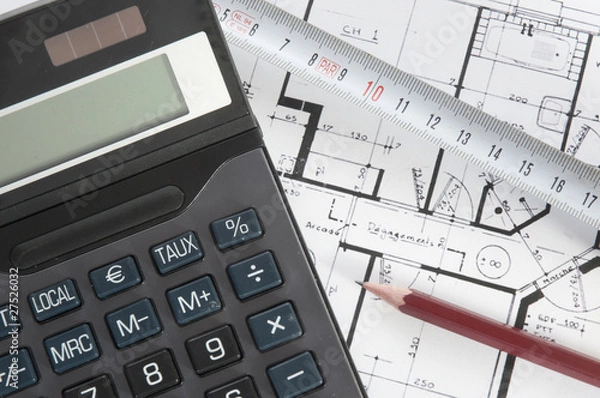 Fototapeta Composition sur l'architecture