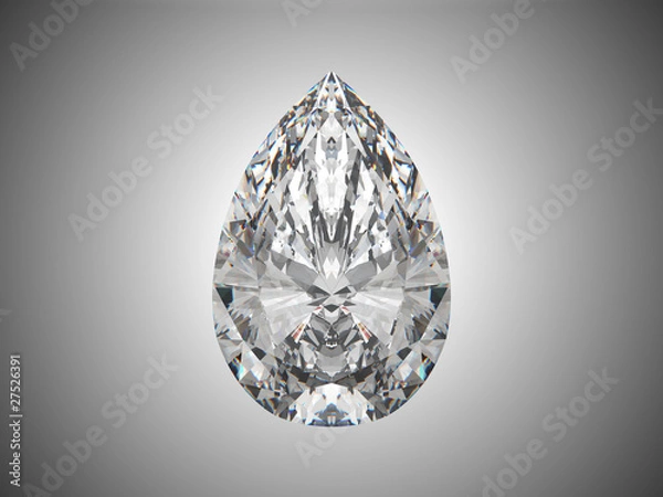 Obraz Large pear cut diamond