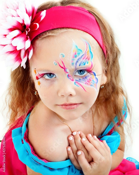 Obraz beautiful girl in a red dress