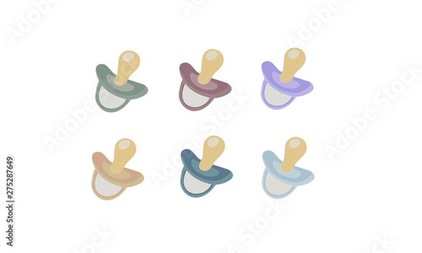 Obraz Vectores de chupetes