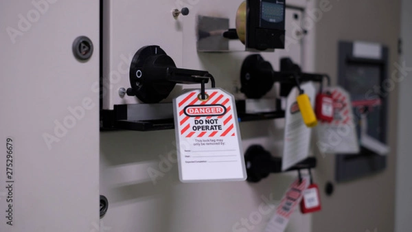 Obraz Lock out & Tag out, Lock out station, machine - specific Lock out devices , Lock out for electrical maintenance